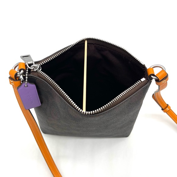 Coach Mini Rowan File Crossbody Bag in Signature Canvas - Picture 7 of 9